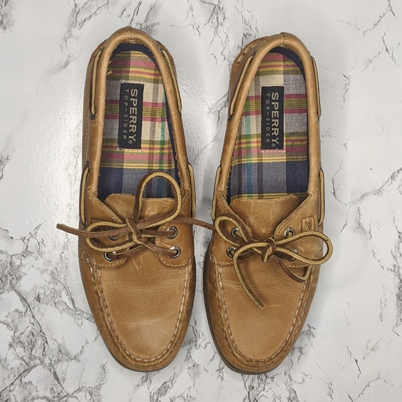 Sperry Leather Boat Shoes - Size 8 - Picture 2 of 7